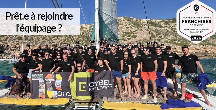 equipe-cybel-extension-10-ans-trophee-meilleure-franchise-de-france CYBEL Extension primé au Trophée des Meilleures Franchises de France
