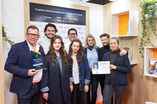 Célébration de la remise du trophée meilleure franchise de france